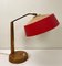 Temde zugeschriebene Tischlampe aus Holz & Messing, 1960er 7