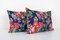 Bukhara Floral Blue Roller Printed Cushion Covers, 2010s, Set of 2 2