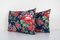 Vintage Blue Floral Lumbar Cushion Covers, 2010s, Set of 2, Image 3