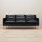 Danish Black Leather Sofa from Hurup Møbelfabrik, 1970s 1