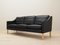 Danish Black Leather Sofa from Hurup Møbelfabrik, 1970s 3