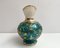 Vintage 24k Gold Faience Vase, Belgium, 1950s 3