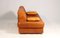 Sofá cama DS 85 vintage de cuero marrón de de Sede, años 60, Imagen 3