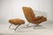 Swing Lounge Chair and Ottoman by Reinhold Adolf and Hans-Jürgen Schräpfer for COR, 1970s, Set of 2 3