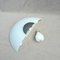 Half-Moon Wandlampe aus Opalglas von Sce 8