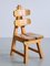 Spanish Sculptural Brutalist Dining Chairs in Oak, 1970s, Set of 6, Image 10
