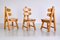 Spanish Sculptural Brutalist Dining Chairs in Oak, 1970s, Set of 6, Image 15