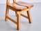 Spanish Sculptural Brutalist Dining Chairs in Oak, 1970s, Set of 6, Image 8