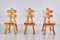Spanish Sculptural Brutalist Dining Chairs in Oak, 1970s, Set of 6 13