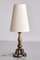 Lámpara de mesa sueca de latón de CG Hallberg, años 30, Imagen 3