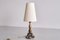 Lámpara de mesa sueca de latón de CG Hallberg, años 30, Imagen 2