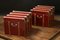 Red Hats Trunks in Nickel and Poplar, Set of 2 7