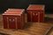 Red Hats Trunks in Nickel and Poplar, Set of 2 5