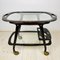 Mid-Century Wood and Glass Bar Cart Trolley by Ico Parisi for De Baggis, 1960s 5