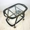 Mid-Century Wood and Glass Bar Cart Trolley by Ico Parisi for De Baggis, 1960s 4