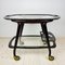 Mid-Century Wood and Glass Bar Cart Trolley by Ico Parisi for De Baggis, 1960s 1