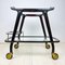 Mid-Century Wood and Glass Bar Cart Trolley by Ico Parisi for De Baggis, 1960s 10