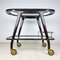 Mid-Century Wood and Glass Bar Cart Trolley by Ico Parisi for De Baggis, 1960s 9