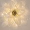 Murano Glass Leaves Opal Color Suspension Chandelier, Italy, 1990s 8