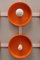 Space Age Wall Coat Rack in Orange, 1960s 4