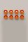 Space Age Wall Coat Rack in Orange, 1960s 1