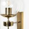 Wall Lamp in Handblown Glass and Brass from Kamenicky Senov, 1970s 2