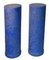Italian Blue Marbled Scagliola Columns, Set of 2 1