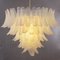 Murano Glass Leaves Opal Color Suspension Chandelier, Italy, 1990s, Image 3