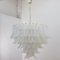 Murano Glass Leaves Opal Color Suspension Chandelier, Italy, 1990s, Image 2