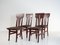 Belgian Art Nouveau Marguerite Dining Chairs by Serrurier Bovy, 1900s, Set of 4 7