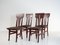 Belgian Art Nouveau Marguerite Dining Chairs by Serrurier Bovy, 1900s, Set of 4, Image 7