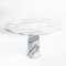 Mid-Century Marble Dining Table with Conical Base in the style of Angelo Mangiarotti 1