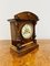 Antique Victorian Walnut Mantle Clock, 1880s 4
