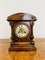 Antique Victorian Walnut Mantle Clock, 1880s, Image 6