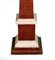 Wood Obelisk Lacquered in Porphyry and White Carrara, 1970s 2