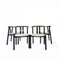 Lacquer Dining Chairs attributed to Peter Hvidt & Orla Mølgaard-Nielsen, 1960s, Set of 4 1