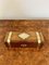 Antique Victorian Walnut and Brass Storage Box, 1880s 4