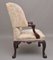 Antique Carved Mahogany Library Armchair in the Chippendale Style, 1880 10