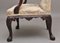 Antique Carved Mahogany Library Armchair in the Chippendale Style, 1880 4
