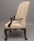 Antique Carved Mahogany Library Armchair in the Chippendale Style, 1880 8