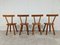Vintage Brutalist Dining Chairs, 1960s, Set of 4, Image 3