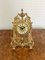 Antique Victorian Ornate Brass Desk Clock, 1880s 1