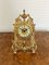 Horloge de Bureau Victorienne Antique en Laiton, 1880s 1