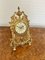 Horloge de Bureau Victorienne Antique en Laiton, 1880s 6