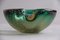 Glass Bowl in Green Glass with Air Bubbles, Murano, 1960s, Image 1