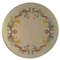 Italian Round Cream Table with Inlaid Marble Top and Wooden Base by Cupioli 2
