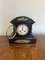 Antike viktorianische Acht-Tage Uhr aus Marmor & Messing, 1860er 6