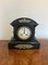 Antique Victorian Marble and Brass Eight Day Striking Mantle Clock, 1860s 4
