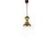 Italian Opaline Glass Brass Pendant Lamp in the style of Azucena, 1950s 1