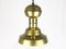 Italian Opaline Glass Brass Pendant Lamp in the style of Azucena, 1950s 4